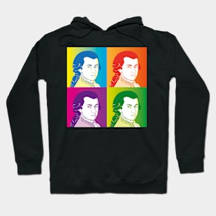 Wolfgang Amadeus Mozart in cartoon style Hoodie